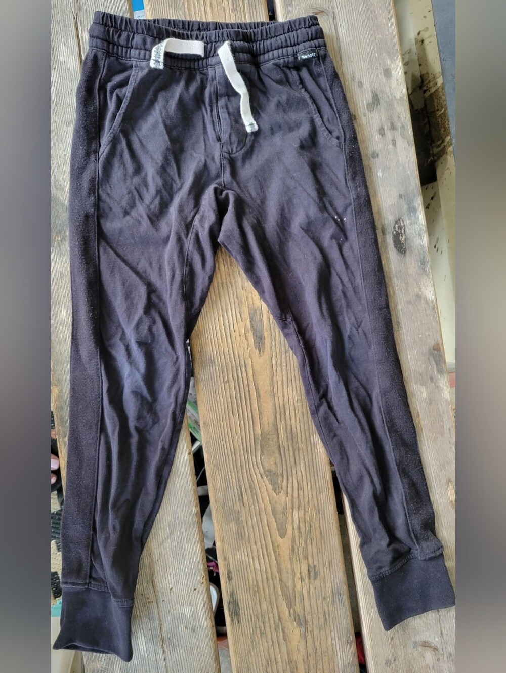 MUNSTER SZ 6Y VGUC BLACK loose fit pull on jogger style sweatpants